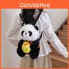 Plush Panda Cute Handheld Avocado Mahjong Gourd Design Backpack Children