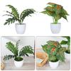 Living Room Fake Greenery Simulation Flowers Potted Green Foliage Artificial Plants Bonsai