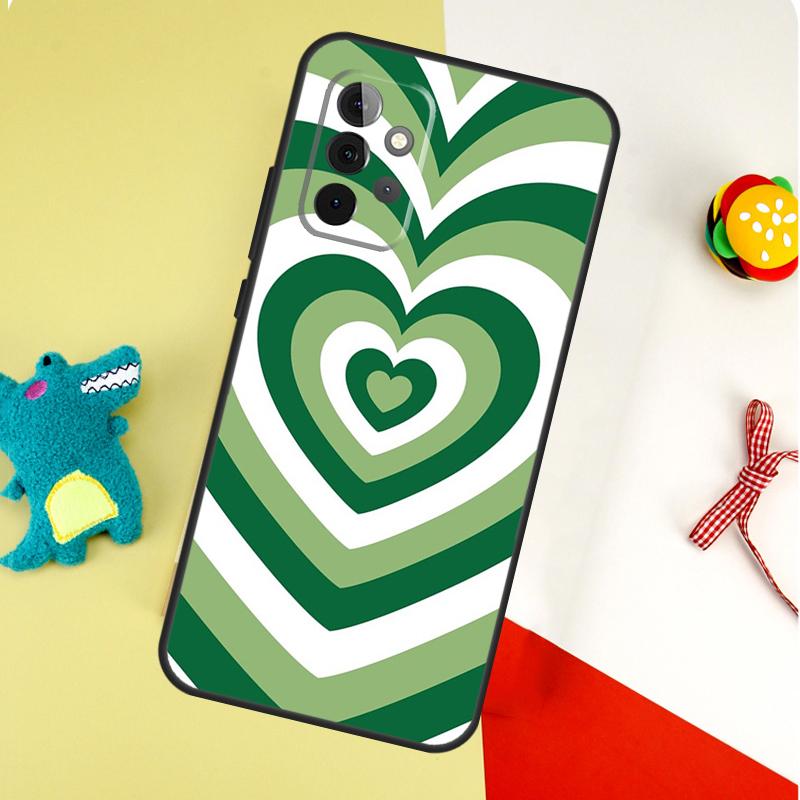 Зеленая эстетика Для Samsung Galaxy A54 A34 A14 A55 A35 A15 A53 A33 A13 A05 A06 A16 A22 A32 A52 Чехол для телефона