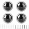 4pcs Dome Simulation Camera CCTV Dummy Fake Security Camera With Flashing Led Light