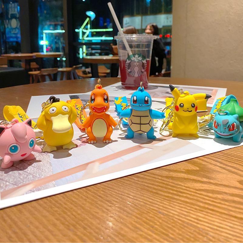 Брелок Pokemon Партия Подвеска Брелок Pokemon Милая кукла Пикачу Подвеска для сумки автомобиля на день рождения Подарок детям Игрушки шарм оптом тыква