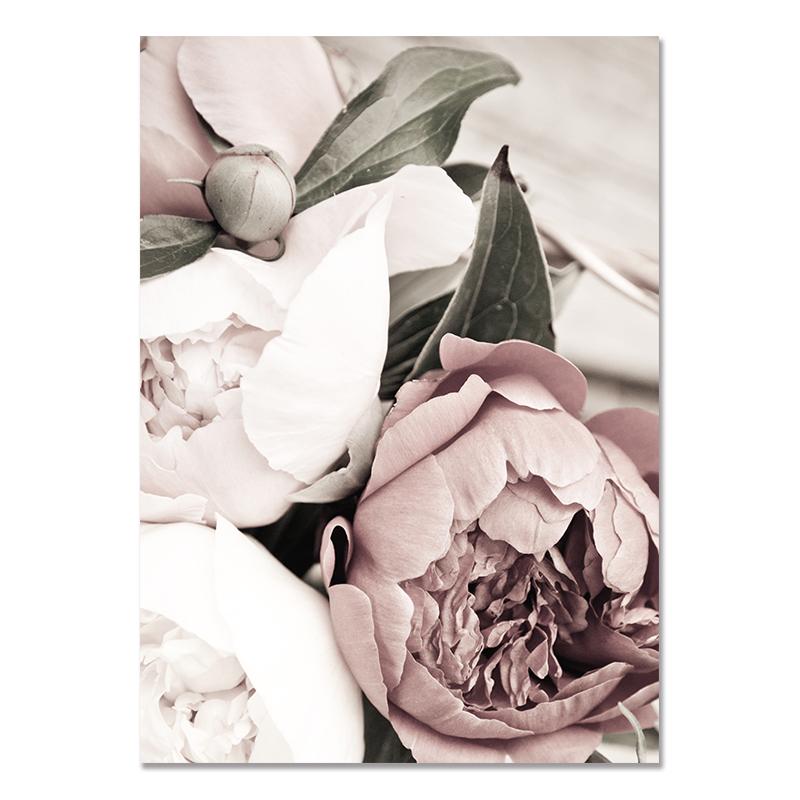 Скандинавский цветок, настенное искусство, скандинавский холст, картина, постер и принт, современное ботаническое цветочное украшение, картина для гостиной