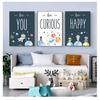 Nursery Wall Art Canvas Painting Nordic Posters And Prints Wall Pictures Girl Boy Kids Room Decor Astronaut Planet Rocket Quotes No Frame
