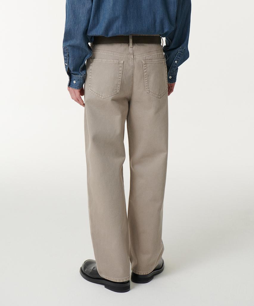 Musinsa Standard Garment-Dyed Wide Denim Pants [Beige]