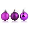 24PCS Christmas Ball Ornaments Mini Shatterproof Plastic Christmas Baubles Set for Holiday Party Wreath Tree Decor(1.57inch)