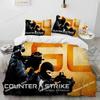 CS GO Игровой Набор Постельного Белья Counter Strike Пододеяльник Комплект Постельного Белья Наволочка Одеяло Размер King Queen Мальчики Взрослые