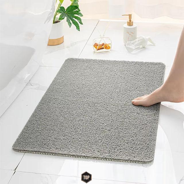 Bath Mat Shower Mat Bathtub Mat Non-Slip Quick Drying PVC Loofah Bathmat for Tub