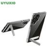 Прозрачный чехол-подставка UYUXIO для мобильного телефона Samsung Galaxy S26 S25 S24 S23 Ultra Plus 22 Чехлы с подставкой Крышка с держателем