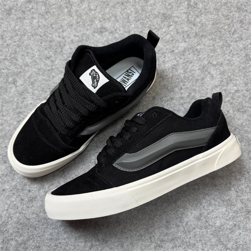 Новые винтажные американские спортивные повседневные кеды Дарт Вейдер, кеды-скейтеры, полностью замшевые, черные, пухлые, 'хлебные' кеды