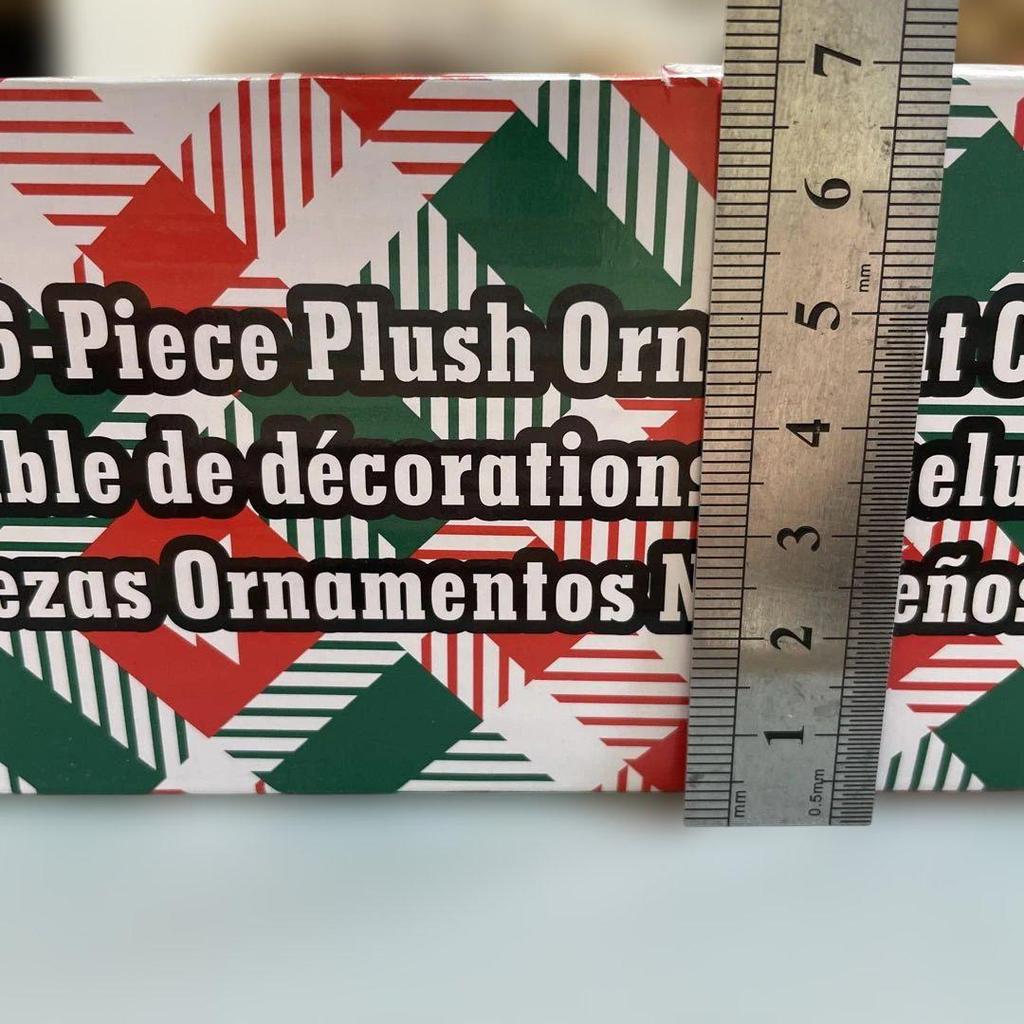 [USED] Christmas Ornament Teddy Bear 6 Pieces