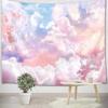 Pink Purple Cloud Scenery Tapestry Office Living Room Tapestry Home Wall Decoration Tapestry