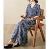 DIMANAF Women 2024 Plus Size Spring Summer Oversize Style Dress Beach Elegant Floral Long Dress Oversize Basic Loose Dress Plus Size