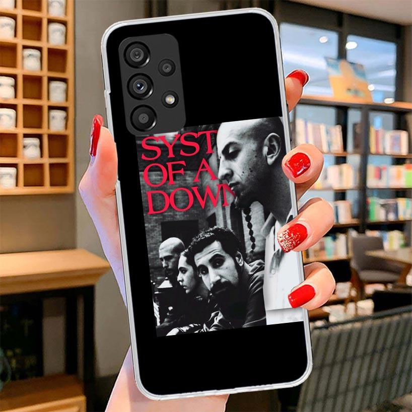 System Of A Down Phone Case For Samsung Galaxy A12 A22 A32 A52 A72 A02S Phone Case Note 20 Ultra 10 S10 Plus A51 A71 A50S A20S A