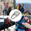 Clip on Carabiner Digital Watch Luminous Sports Watches Carabiner Watch for Hikers Mountaineering O