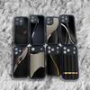 Элегантный мужской чехол для телефона с принтом паркета Для iPhone 17,16,15,14,13,12,11,Pro,Max,Plus,X,XS,SE4,E,Mini Черный Утолщенный бортик Чехол