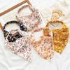New Style Floral Countryside-style Headscarf Hairband Women's Stretchable Elastic Triangular Scarf Versatile Headband
