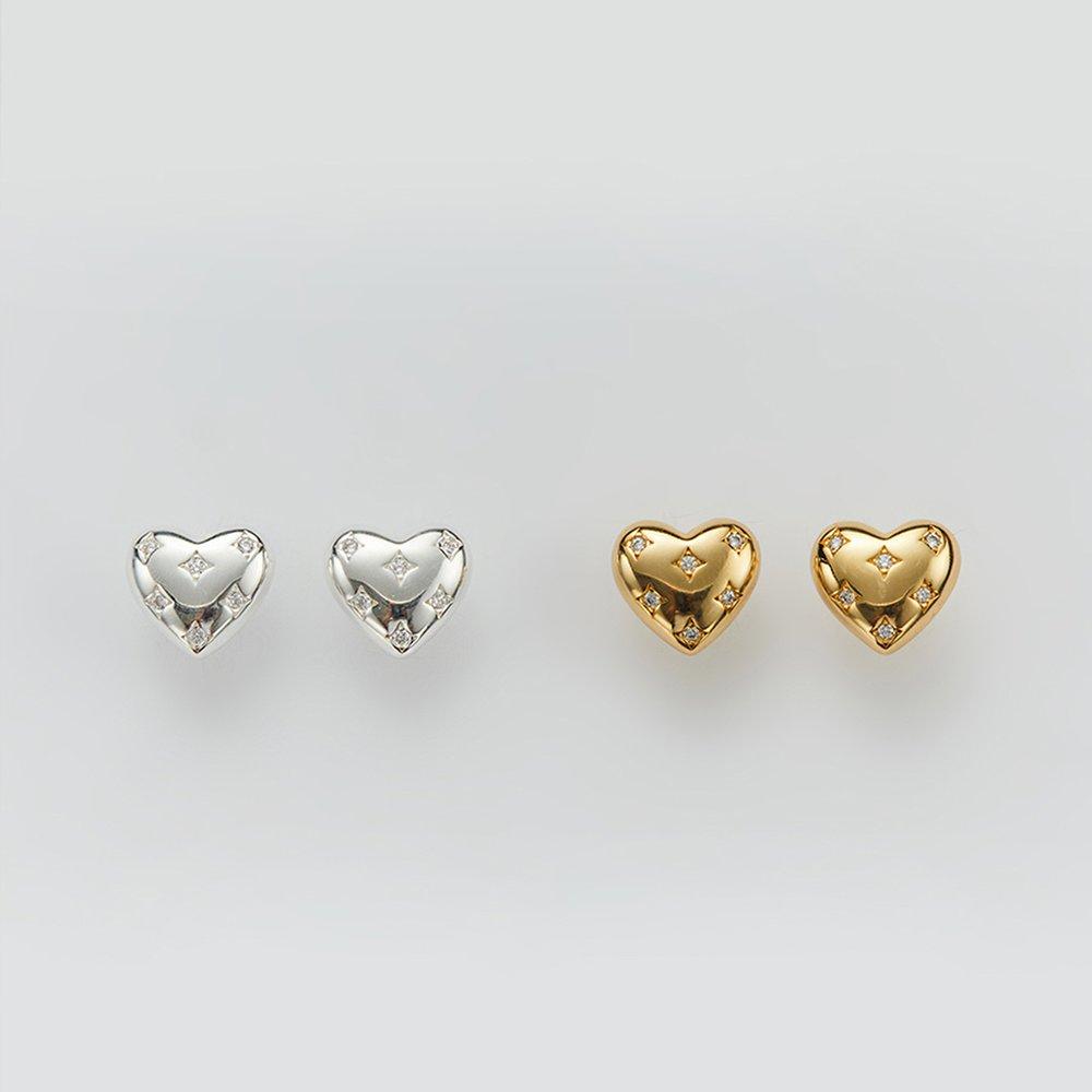 [Hei][Worn by Suzy, Twice, I.V., Jang Won-young, Sakura, Miyeon, Red Velvet Wendy] Alice Heart Earring