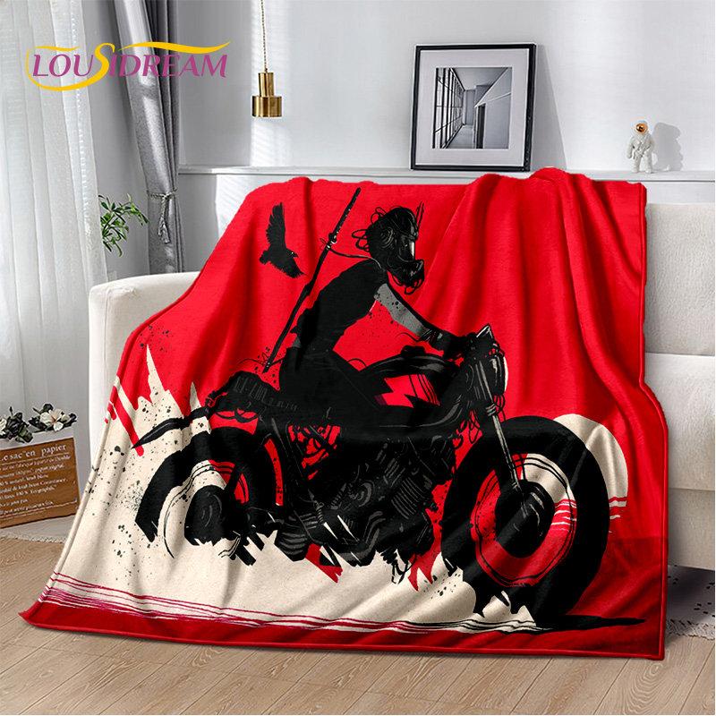 Мягкое плюшевое одеяло с черепом в стиле ретро, ​​фланелевое одеяло для гостиной, спальни, кровати, дивана, чехол для пикника