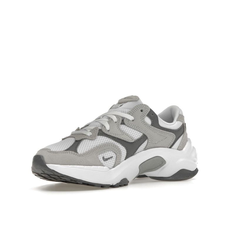 Nike AL8 Smoke Grey Metallic Silver Women Sneakers White Black FJ3794-101