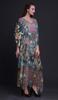 Phagun Peacock Bird Long Caftan Maxi Dress Beach Swimwear Cover Up Womens