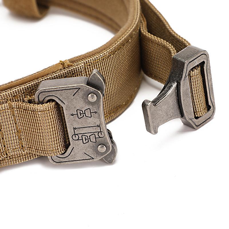 3 Colors Military Tactical Pet Collar Nylon Luxury Pet Training Dog Collar for Medium and Large Dogs