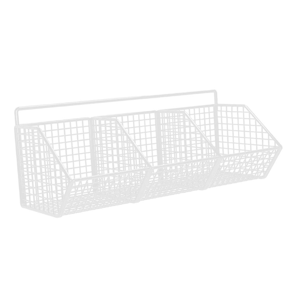 Metal Wire Basket Wall Mounted Iron Fruit for Pantry Kitchen Bathroom