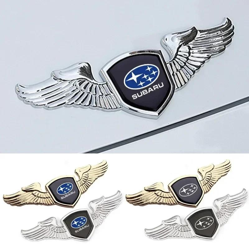 3D Car Front Bonnet Emblem For Subaru STI XV Forester BRZ Outback Impreza Crosstrek WRX Auto Rear Trunk Badge Sticker Decoration cy5