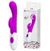 Massaging Silicone Vibrator with Clitoral Stimulator - Pretty Love Arthur