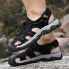 2025 Baotou Sandals Men's Breathable Men's Outdoor Beach Shoes Hollow Sports Large Size Mountaineering Shoes Non-slip Moisture