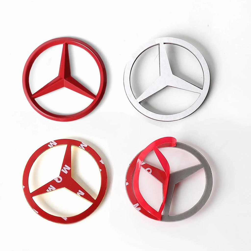 Новый 2025 Для Mercedes Benz 70 мм 3D Металлический Стайлинг Автомобиля Значок на Капот Декор Наклейка для Mercedes Benz E C G M S A B Класса W176