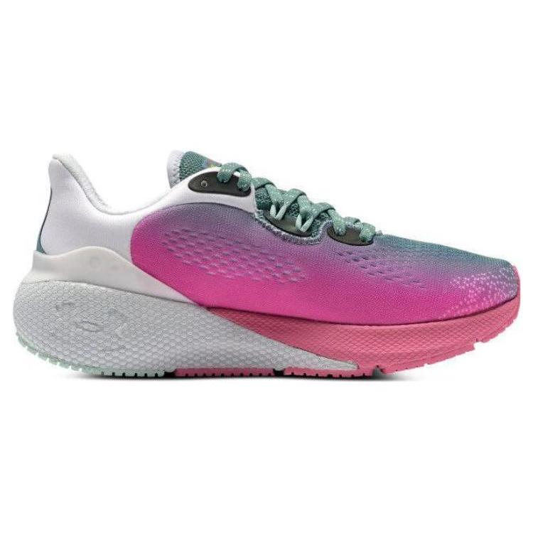 Under Armour HOVR Machina 3 Abrasion Resistant, Breathable, Lightweight Low top Running Shoes Women's Pink White 3025664-100