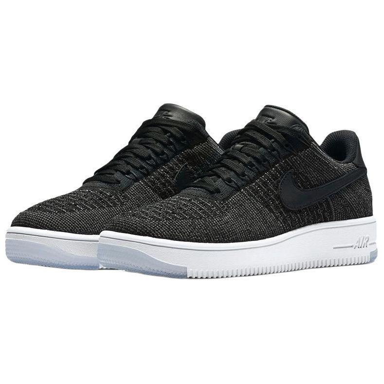 Nike Air Force 1 Slip Resistant Abrasion Resistant Low top Skateboard Shoes Women's Black White 820256-001