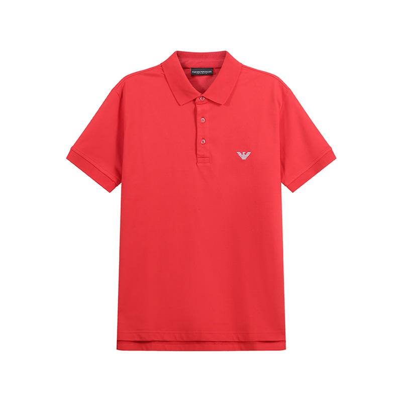 Emporio Armani Мужская футболка-поло с коротким рукавом и вышивкой логотипа-орла SS24 tops 211804-4R461-00774