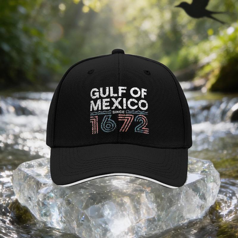 Gulf of Mexico 1672 Themed Baseball Cap - Unisex Adjustable Lightweight Suitable for Travel, Parties, Birthdays, Outdoor Sun Hat