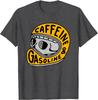Caffeine & Gasoline Graphic Cotton T-shirt Unisex Men Women Summer Luxury Brand Tops Short Sleeve Classic Fashion Tee Essentials