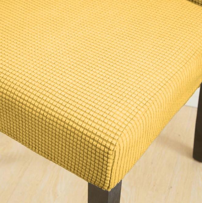 Mustard Chair Cover Honey Jacquard