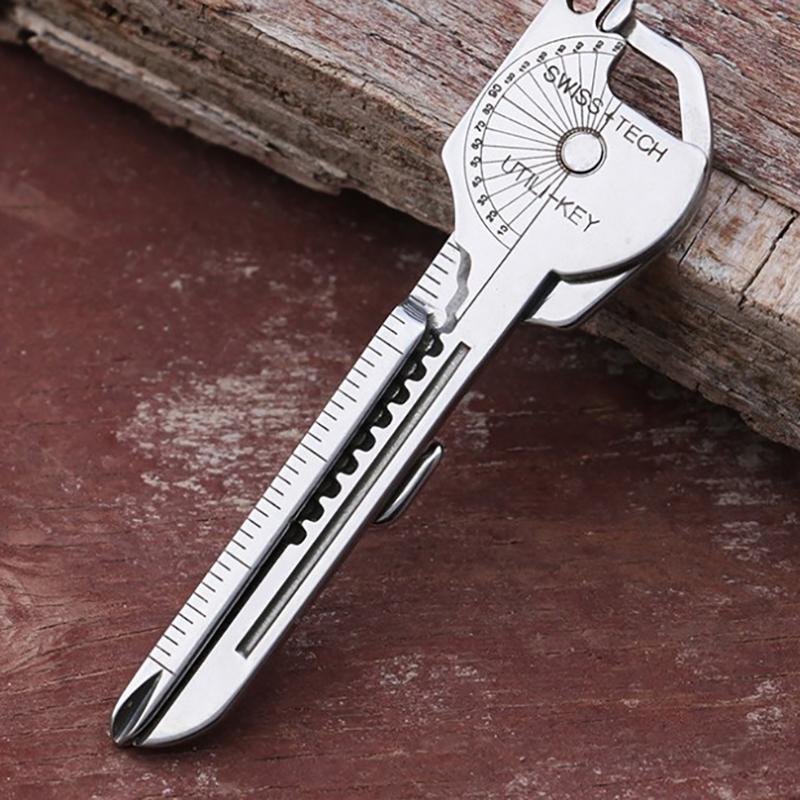 Pocket Keychain Multitool Keys Shape Ring Opener Escape Outdoor Tool Accessories