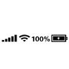 1pc Signal WiFi Power Reflective Car Windshield Stickers Auto Window Vinyl Decals Funny 100% Battery 5G Logo Pegatinas De Coche