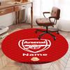 Custom Name Arsenal Football Club Printed Round Rug Carpet Chair Rug Area Rug Entryway Doormats,for Office Chair Living Room Bedroom Kitchen Room.