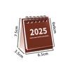 Настольный календарь 2025 Кавайный мини-календарь Список дел Ежедневный ежемесячный годовой планировщик Управление временем Настольные украшения Канцелярские товары