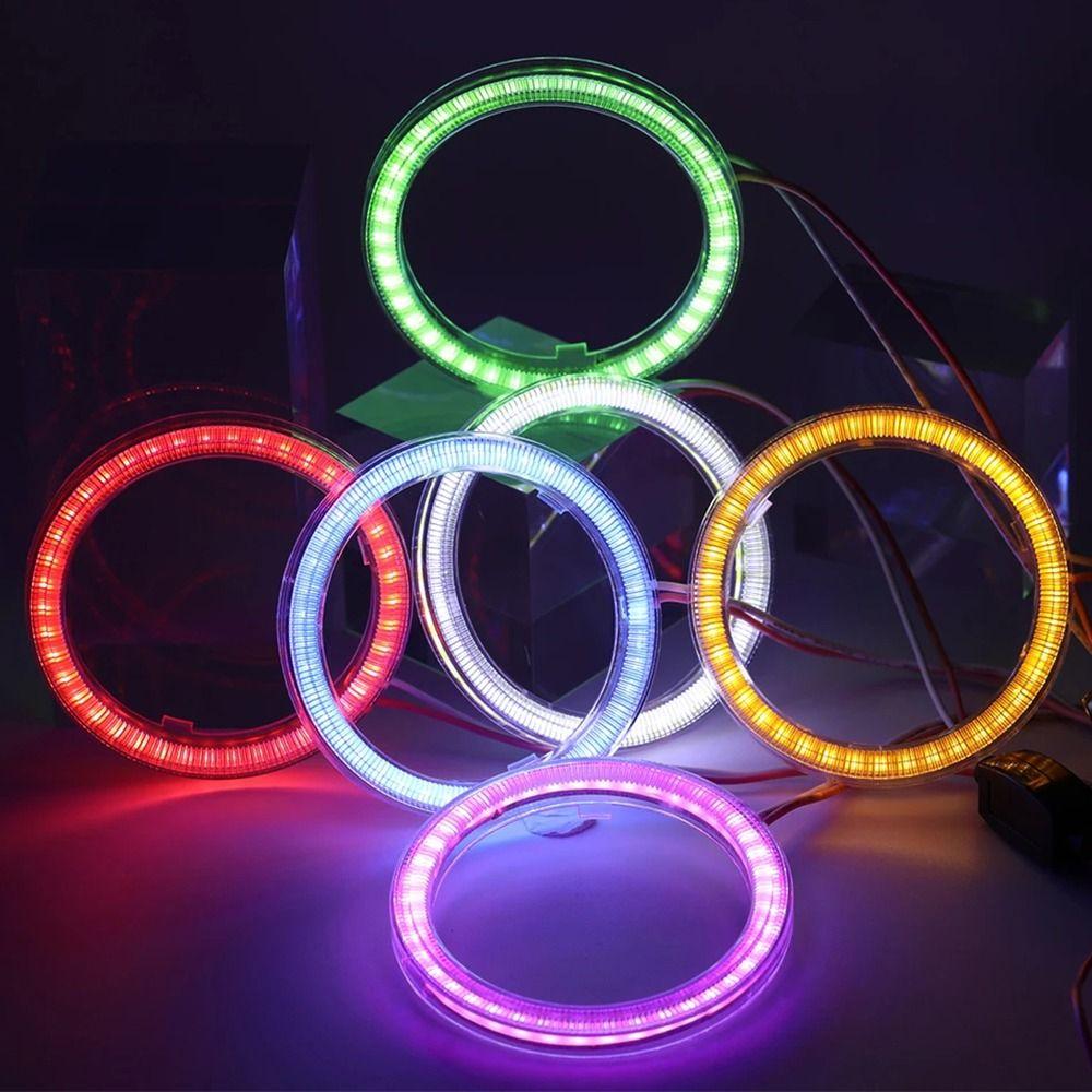 1Pcs Decorative Lights Angel Eyes Bulb Daytime Running Light Halo Ring Lamp Car COB LED Headlight