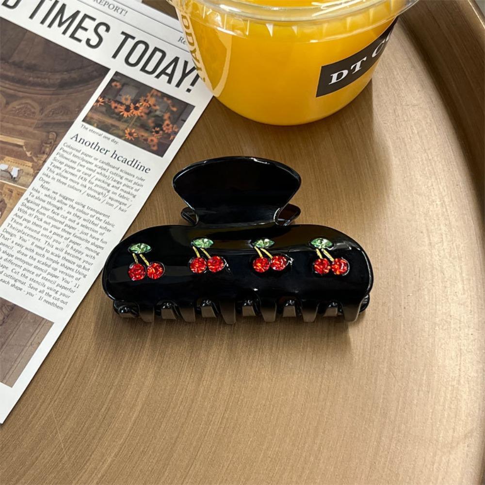 Сладкая вишня сверкающий бриллиант зажим зажим высококачественные украшения для волос модная заколка для хвоста акула зажим для волос когти