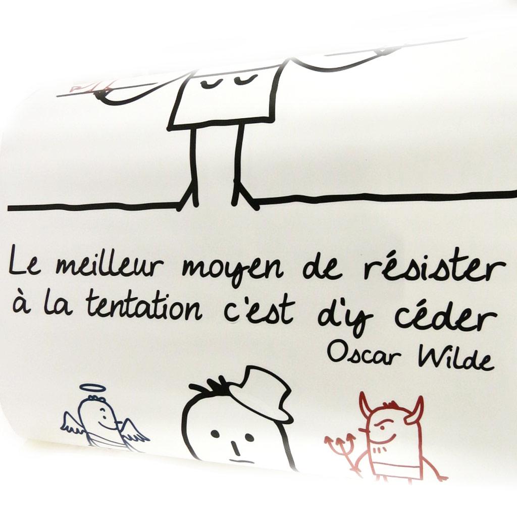 Les Trésors De Lily [L5451] - Лист наклеек «Пословицы» Самый лучший способ. . . . . Искушение. . . - Оскар Уайльд (50х70 см)