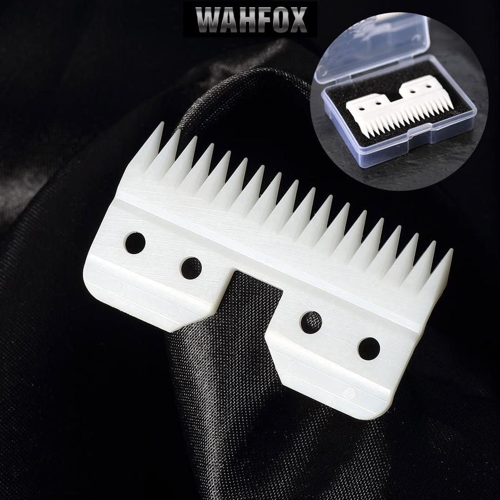 WAHFOX 3pcs Fast Feed Ceramic Blades for Oster Fast Feed Clipper Oster A5 Fast Feed Ceramic Blades Fast Feed Replacement Blade A5 Replacement Blade