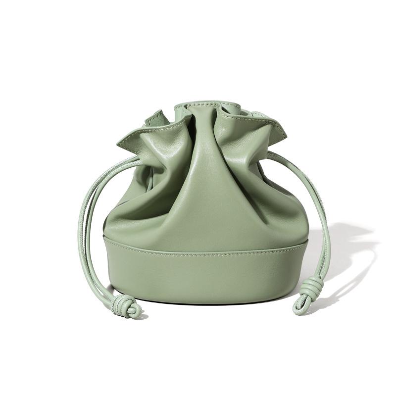 Drawstring Leather Cloud-shaped Bag, High-end and Fashionable Underarm Single-shoulder Bag, Large-capacity Bucket Bag, Crossbody Small Bag