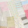 15sheet/set Chic Sweet Number Letter Scrapbook Journal Sticker for Student Creative Fashion DIY Decor Photocard Sticker