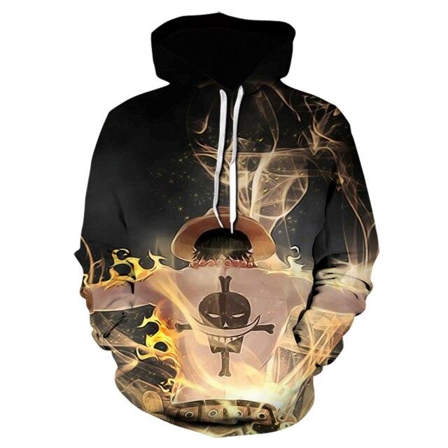 Толстовка с капюшоном в стиле японского аниме One Piece Луффи, толстовки с 3d принтом, куртка в стиле Харадзюку, толстовка высокого качества с героями мультфильмов, спортивные костюмы для подростков