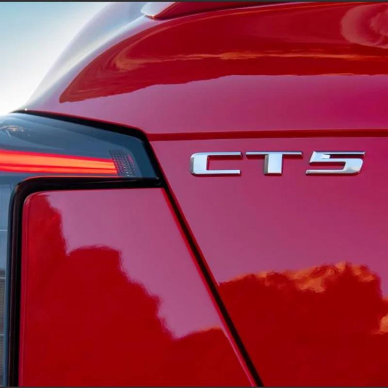 Metal Car Rear Trunk Emblem Badge Sticker For Cadillac CT4 CT5 CT6 XT4 XT5 XT6 CTS XTS ATS SRX SRX4 ATSL AWD 25T 28T 40T