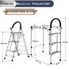JINGGENG Multi-functional Folding Ladder & Drying Rack