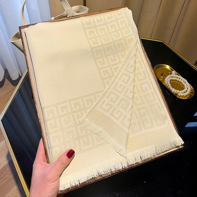 Новый весенний искусственный шелковый шарф для женщин, модная шаль, высококачественная элегантная шаль, хлопковый универсальный шелковый шарф с щупальцами